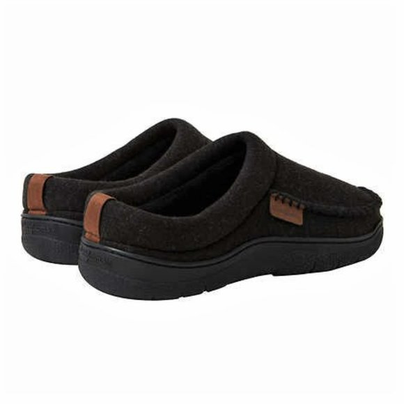 NWT Men's Dearfoams Cozy Clog Wool Blend Memory Foam Indoo/Outdoor Slippers - Picture 7 of 7